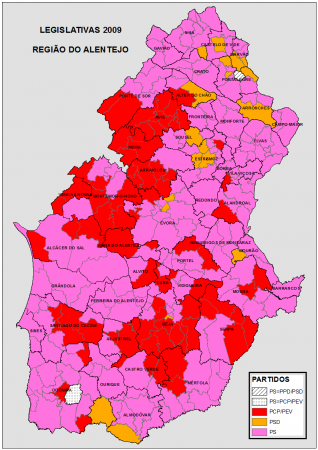 ALENTEJO: LEGISLATIVAS 2009